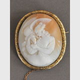 Large Cameo Brooch | Period: Edwardian c1910 | Material: Shell cameo and 9ct gold.