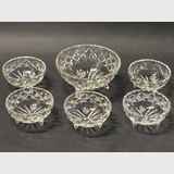 Crystal Bowl Set | Period: c1930s | Material: Cut crystal