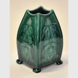 Harvey School Scraffito Vase | Period: 1923 | Make: Sarah Bott | Material: Glazed Pottery