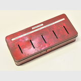 Thrift Money Box | Period: Depression c1930 | Material: Tin