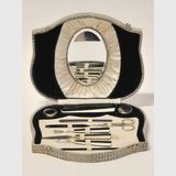 Cased Manicure Set | Period: Art Deco c1930s | Material: Bakelite handles