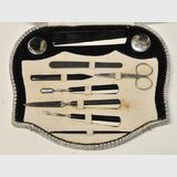 Cased Manicure Set | Period: Art Deco c1930s | Material: Bakelite handles