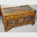 Carved Camphor Chest | Period: c1940s | Material: Camphor wood