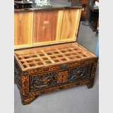 Carved Camphor Chest | Period: c1940s | Material: Camphor wood