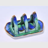 Shelley Toast Rack | Period: 1935 | Make: Shelley | Material: Porcelain
