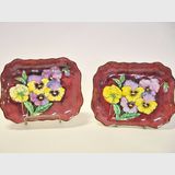 Royal Doulton Pansy Bowls | Period: c1950s | Make: Royal Doulton | Material: Porcelain