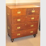 Campaign Chest | Period: Victorian c1880 | Material: Teak