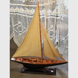 Model Yacht | Period: c1950s | Material: Timber & canvas