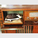 Radiogram | Period: 1950s | Make: Stromberg- Carlson | Material: Walnut veneer.