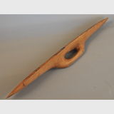 Parrying Shield | Period: c1910 | Material: Wood | Aboriginal Parrying Shield - side view