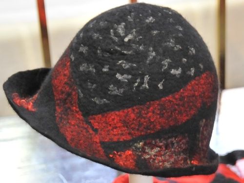 Cloche Hat | Period: New | Make: Felt by Vicki | Material: Silk and Merino Wool.