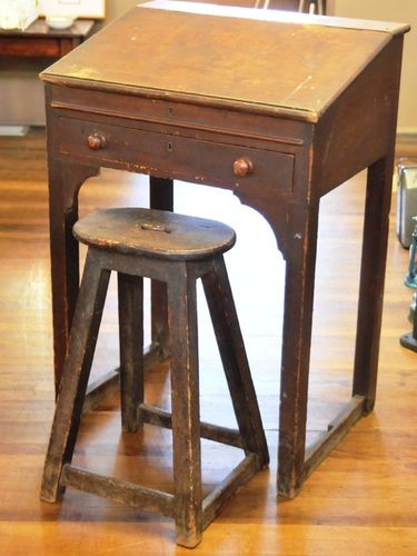 Clerk's Desk and Stool | Period: Victorian c1890 | Material: Cedar