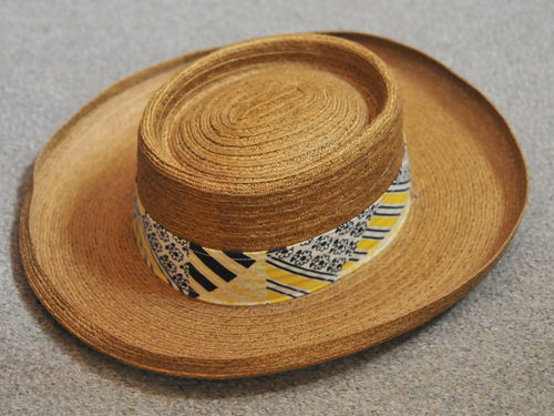 Men's Sun Hat | Period: c1980s | Make: Akubra | Material: Polyester straw