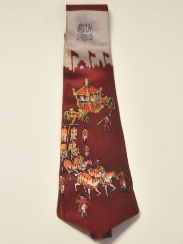Coronation Necktie | Period: 1953 | Make: Grenville RegQ | Material: Satin