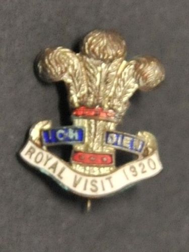 Royal Visit Badge | Period: 1920 | Material: Enamelled brass