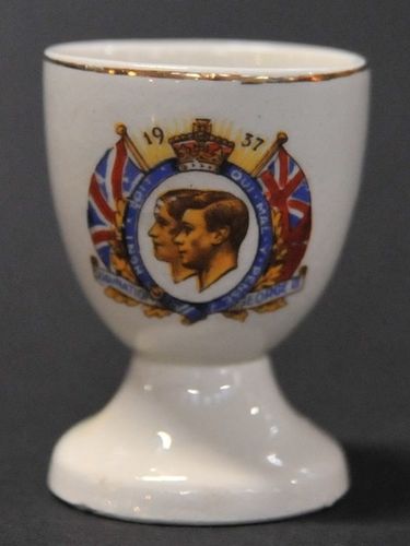 George VI Egg Cup | Period: 1937 | Material: Porcelain