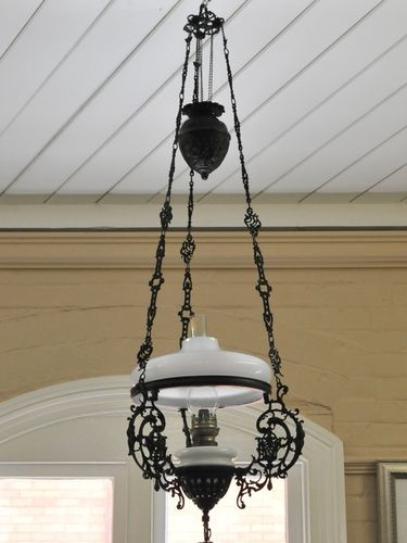 Dutch Hanging Light | Period: c1900 | Material: Cast iron frame