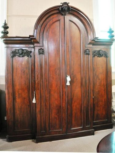 Massive Mahogany Wardrobe | Period: c1880 | Material: Mahogany