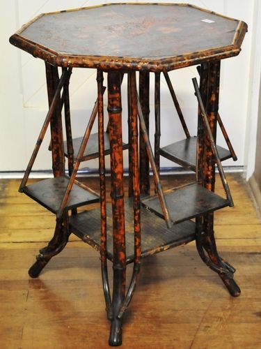 Bamboo Occasional Table | Period: Victorian c1890 | Material: Bamboo & papier mache