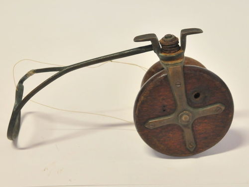 Fishing Reel | Period: c1920s | Make: Lees | Material: Silky Oak and brass