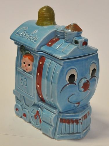 Train Cookie Jar | Period: Retro c1960s | Material: Porcelain