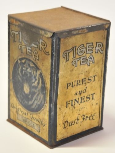 Tiger Tea Tin | Period: c1930s | Make: J. Rattray & Son | Material: Tin