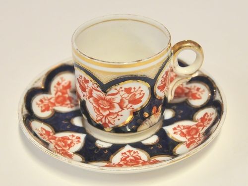 Wileman Coffee Can Duo | Period: Victorian 1884 | Make: Wileman & Co. | Material: Porcelain