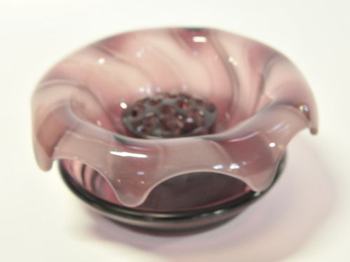 Cloud Glass Vase | Period: c1940s | Material: Purple Glass