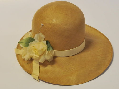 Summer Hat | Period: c1960s | Make: Mr James of Sydney | Material: Hat straw