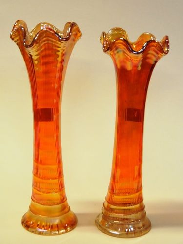 Carnival Glass Vases | Period: c1930s | Make: Northwood | Material: Glass