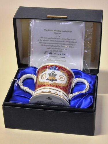 Royal Wedding Loving Cup | Period: 1981 | Make: Coalport | Material: Porcelain