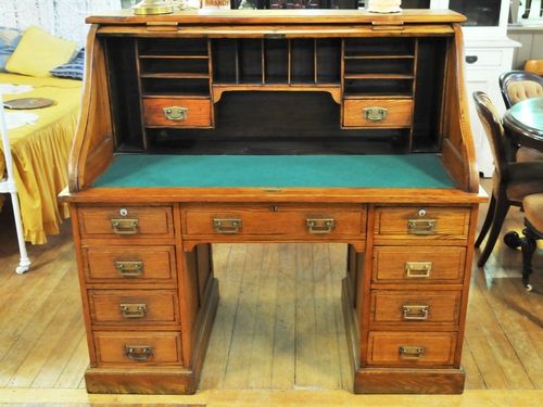 Roll-Top Desk | Period: c1890 | Material: American Oak