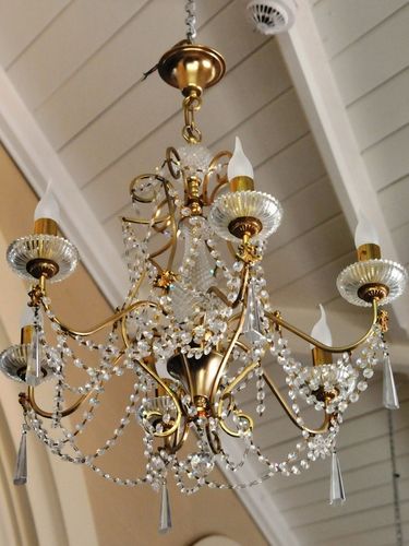 Pair Swarovski Chandeliers | Period: c1970s | Make: Swarovski | Material: Crystal