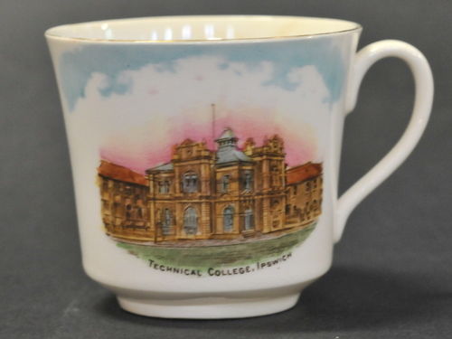 Ipswich Technical College Cup | Period: 1910 | Make: Hewitt & Leadbeater Willow Pottery | Material: Porcelain