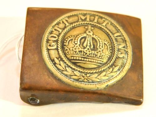 Military Belt Buckle | Period: WW1- 1914-18 | Material: Copper and brass