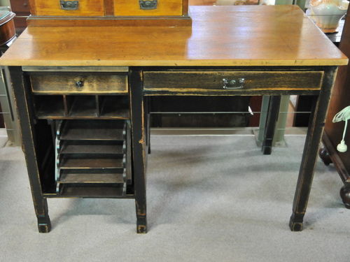 Unusual Desk | Period: c1930s | Material: Silky Oak