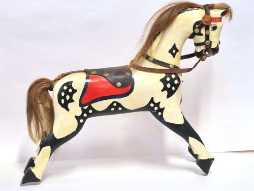 Miniature Carved Horse | Period: c1940s | Make: Lou Peets | Material: Timber