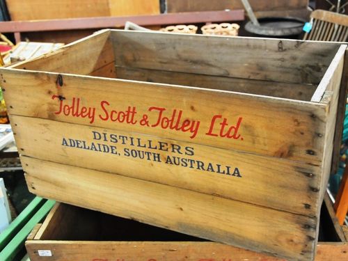 Tolley's Crate | Period: c1950 | Make: Tolley Scott & Tolley Ltd, Distillers | Material: Timber