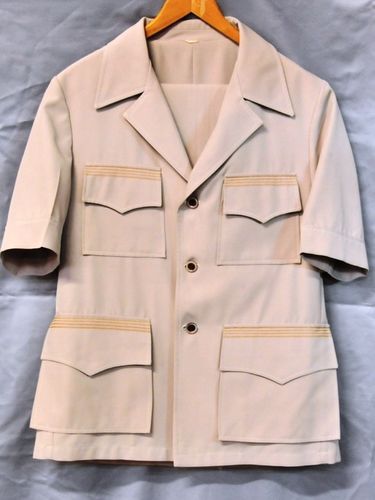 Safari Suit | Period: c1970s | Make: Diarbo | Material: Bone Polyester