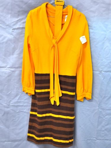 Winter Dress | Period: c1970s | Material: Yellow Wool