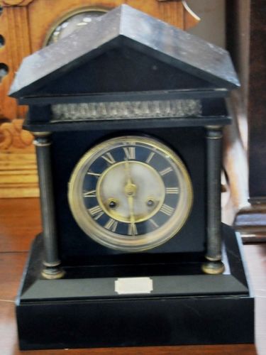 Mantle Clock | Period: c1885 | Material: Black marble