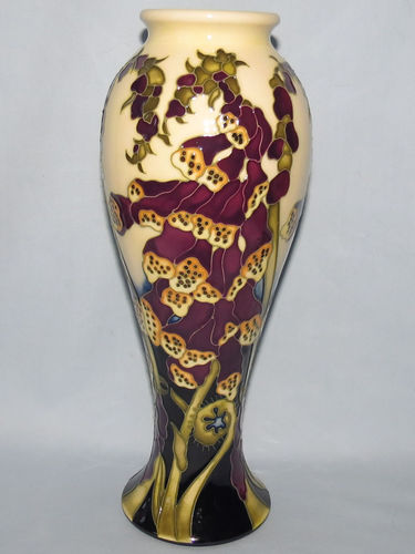 Moorcroft Fairies Foxglove vase | Period: Contemporary | Make: Moorcroft | Material: Pottery | Moorcroft Ltd Ed Fairies Foxglove 75/10