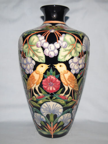 Moorcroft Nightingale Lullaby vase | Period: Contemporary | Make: Moorcroft | Material: Pottery | Moorcroft Nightingale Lullaby Ltd Ed vase 72/12