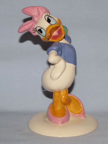 Royal Doulton Daisy Duck | Period: 1998 | Make: Royal Doulton | Material: Pottery | Royal Doulton Daisy Duck MM4 70th Anniversary