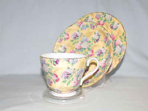 Shelley Summer Glory trio | Period: 1950's | Make: Shelley | Material: Porcelain | Shelley Summer Glory trio