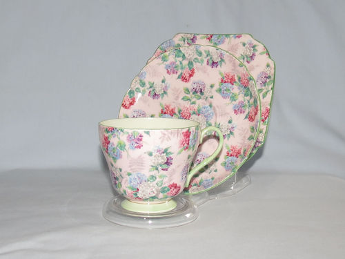 Shelley Summer Glory trio | Period: 1950's | Make: Shelley | Material: Porcelain | Shelley Summer Glory trio