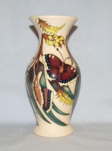 Moorcroft Butterfly vase | Period: Contemporary | Make: Moorcroft | Material: Pottery | Moorcroft Butterfly Collection vase Shape 226/7