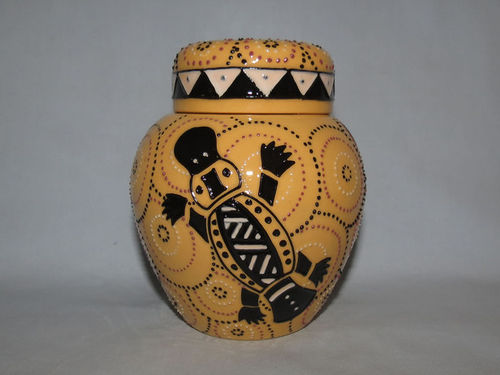 Moorcroft Papunya Platypus jar | Period: Contemporary | Make: Moorcroft | Material: Pottery | Moorcroft Australian Exclusive Papunya Platypus