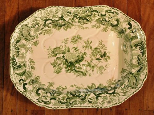 Stapled Copeland & Garrett Platter | Period: 1833-47 | Make: Copeland & Garrett Late Spode | Material: Porcelain