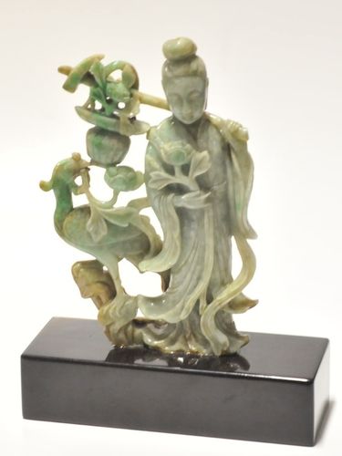 Carved Jadeite Figure | Period: 19th Century | Material: Jadeite